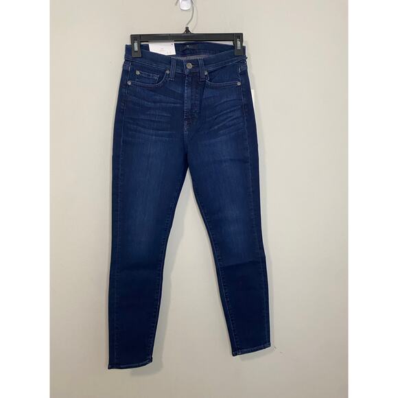 New 7 for All Mankind High Waist Ankle Gwenevere Denim Jeans Size 26 - Picture 1 of 3